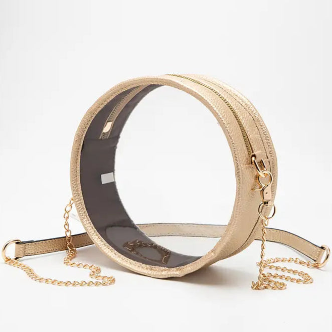 Clear Round Crossbody Handbag
