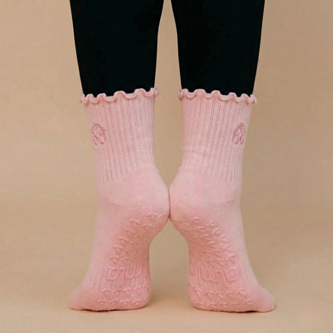 Strawberry Milk Grip Socks