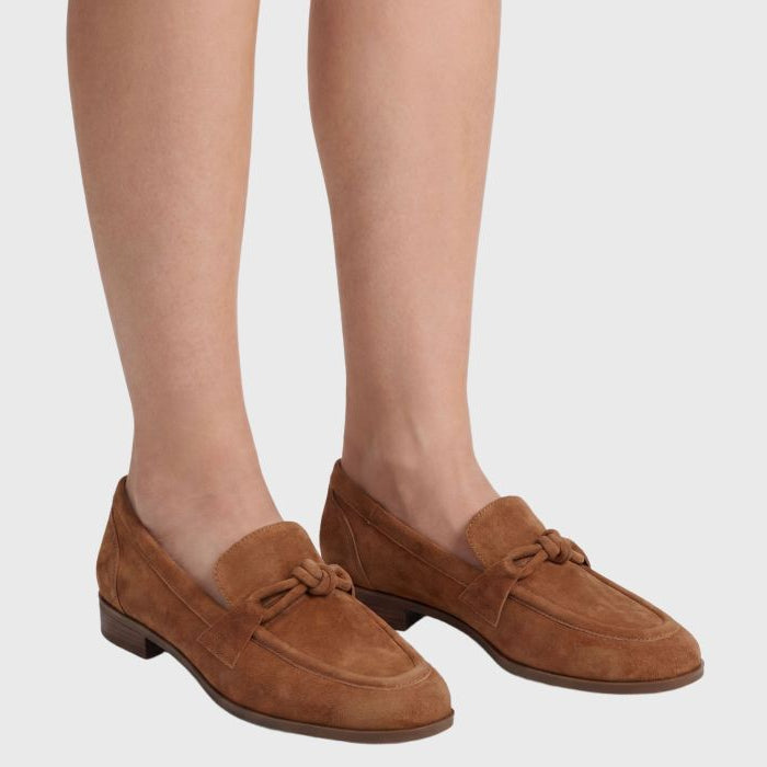 Vaneli Kaye Loafer in Cuoio Suede