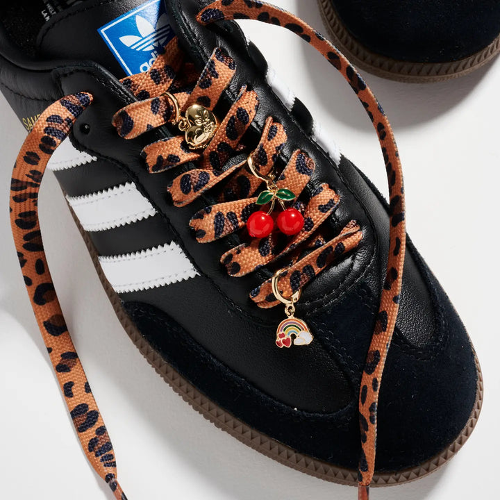Leopard Shoelace Charm Set