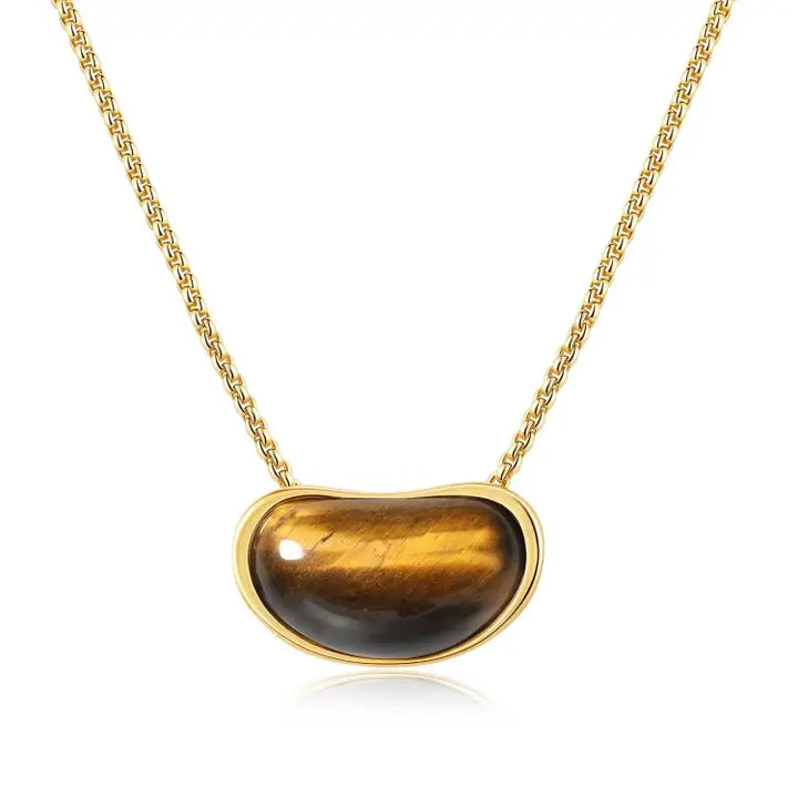 The Angie Tiger Eye Pendant Necklace