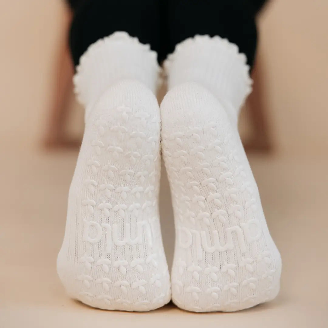 Oat Milk Grip Socks