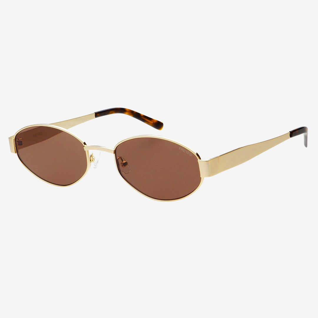 Freyrs Soho Oval in Gold / Brown