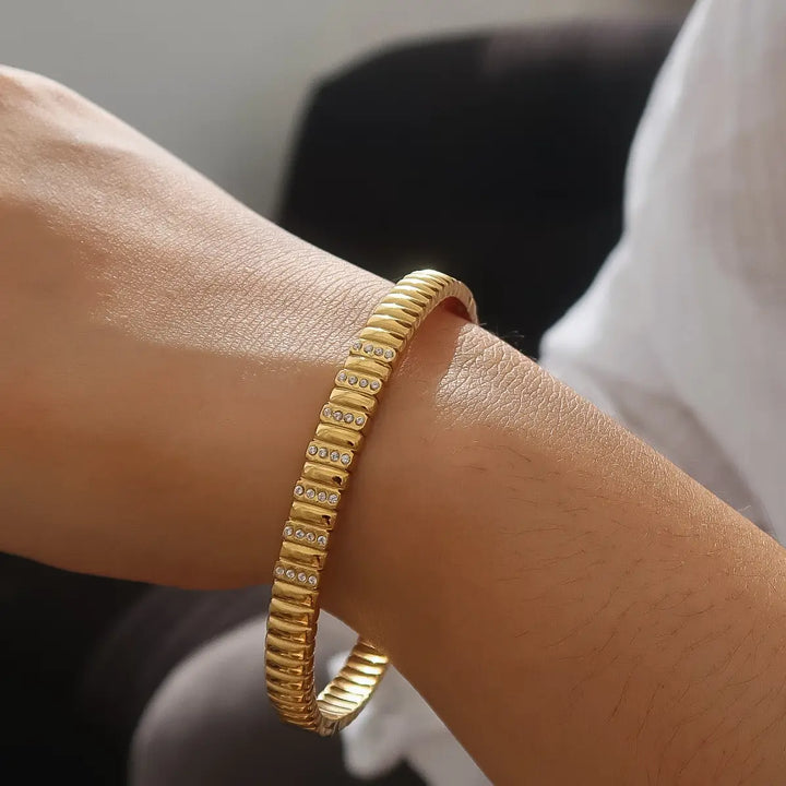 Monelle Cz Bangle Bracelet