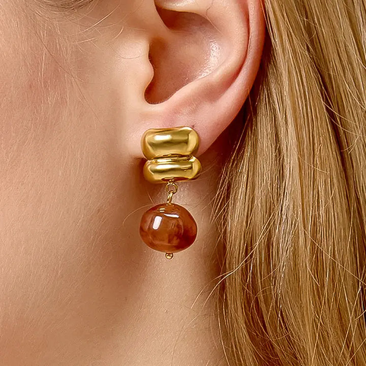 Annina Agate Drop Earrings