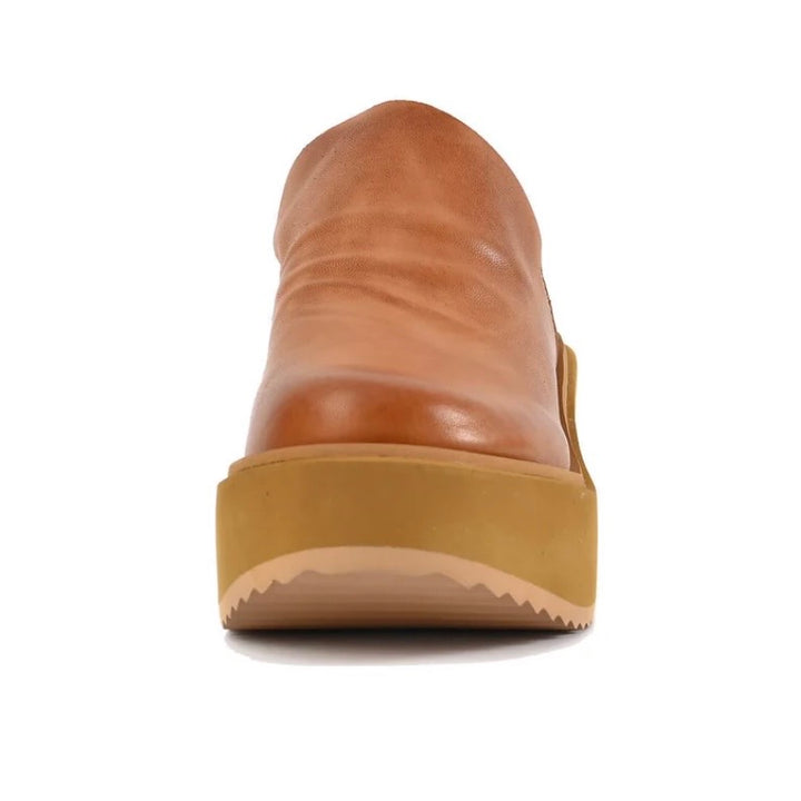 Antelope Piper Platform Mule in Taupe Leather