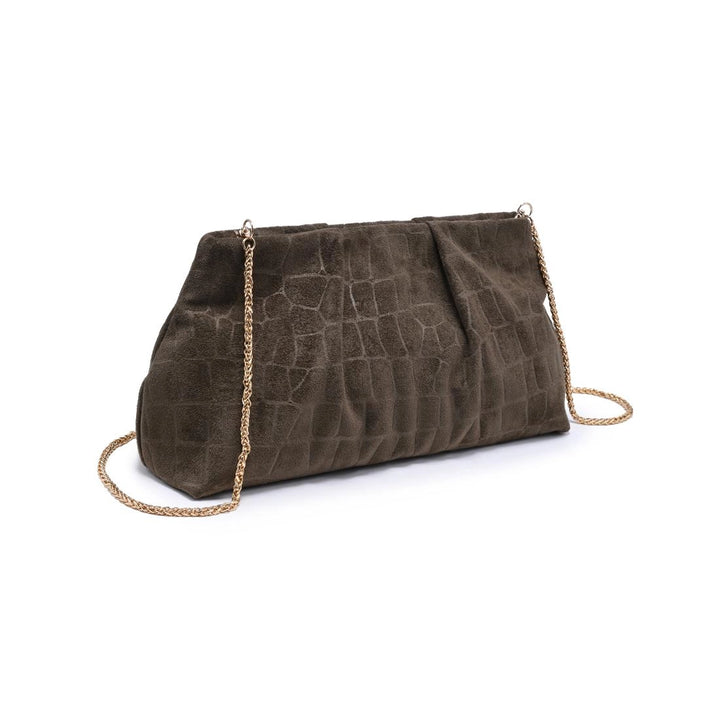 Elva Clutch in Olive
