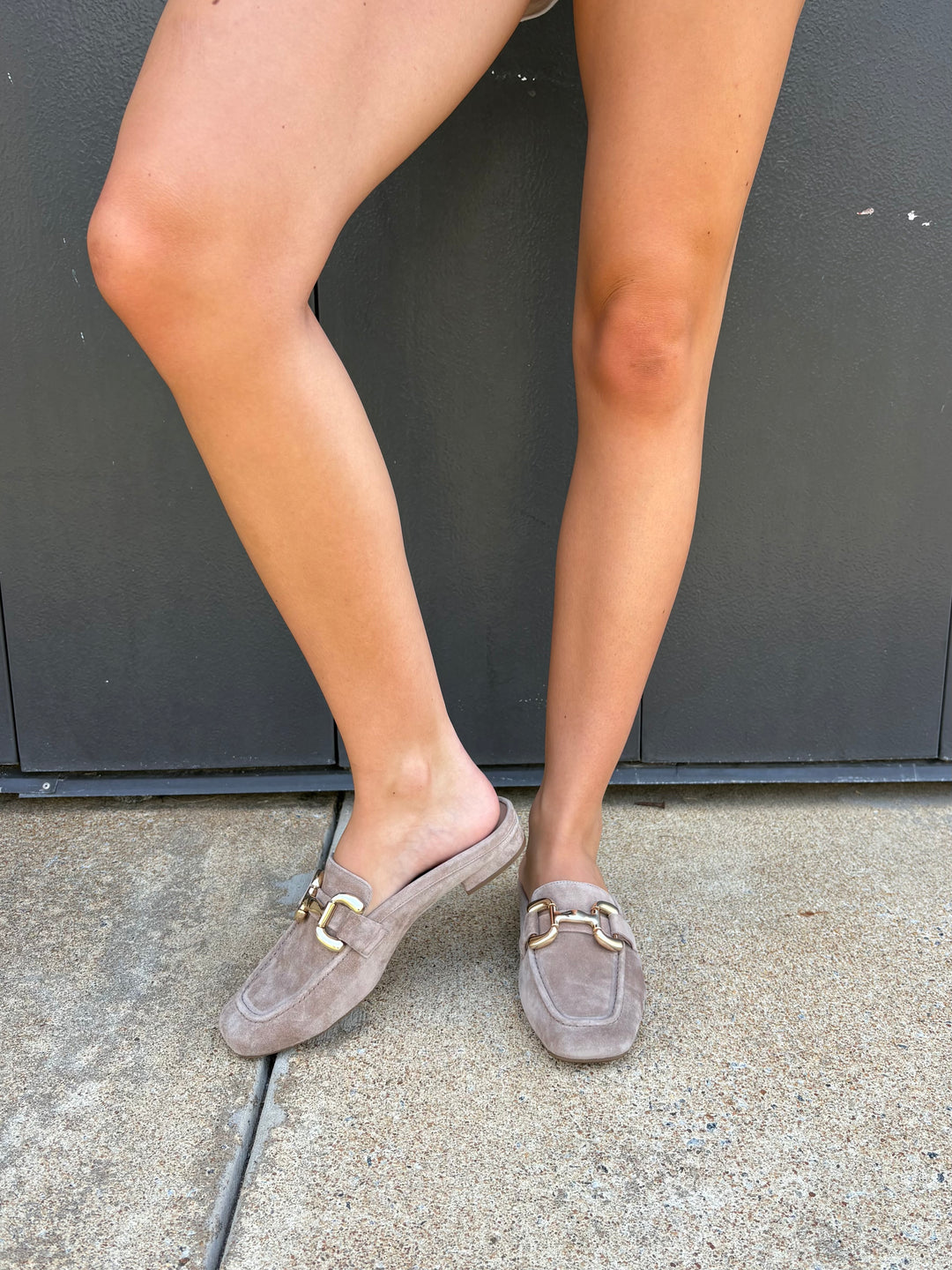 Vaneli Shaine in Military Suede