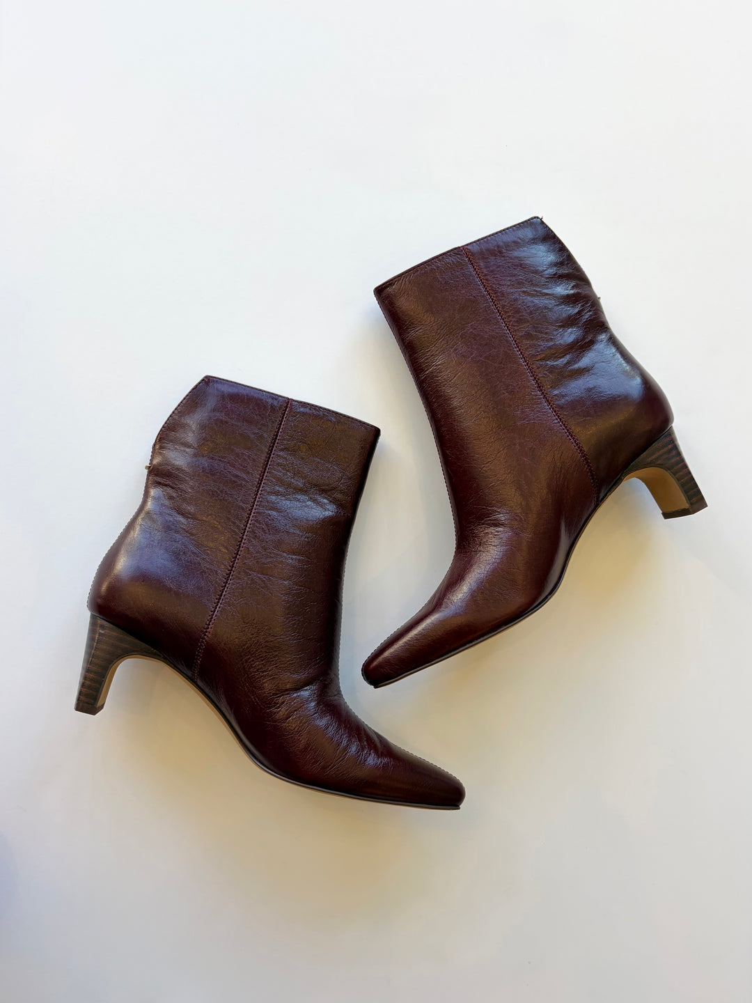 Dolce Vita Bennet Booties in Oxblood Leather