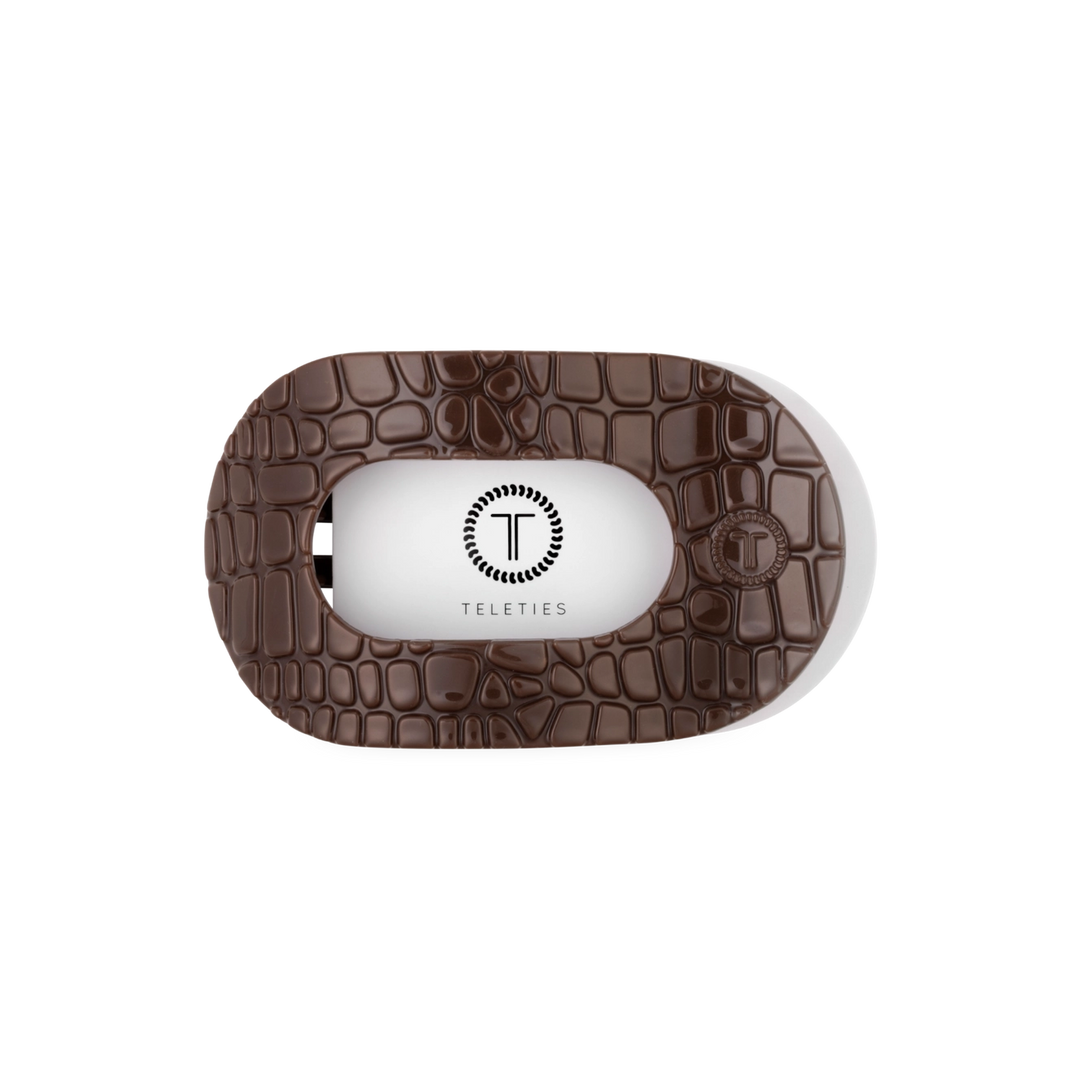 Teleties Crocodile Flat Round Clip, Medium