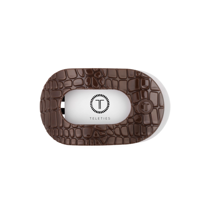 Teleties Crocodile Flat Round Clip, Medium
