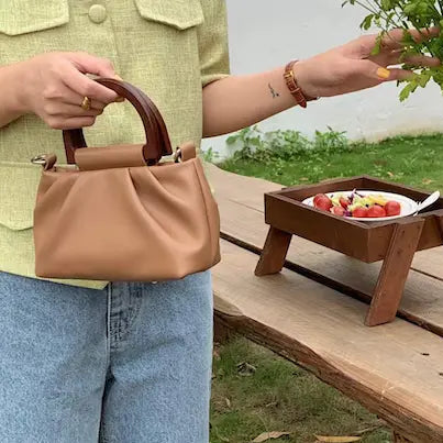 Wendy Wood Handle Crossbody