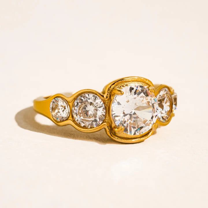Irid Cz Statement Ring
