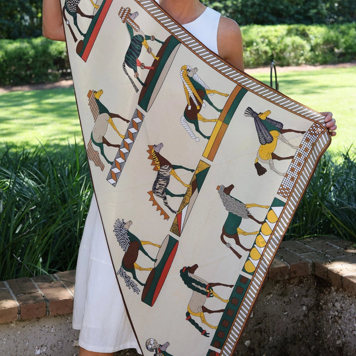 Horse Print Scarf / Shawl