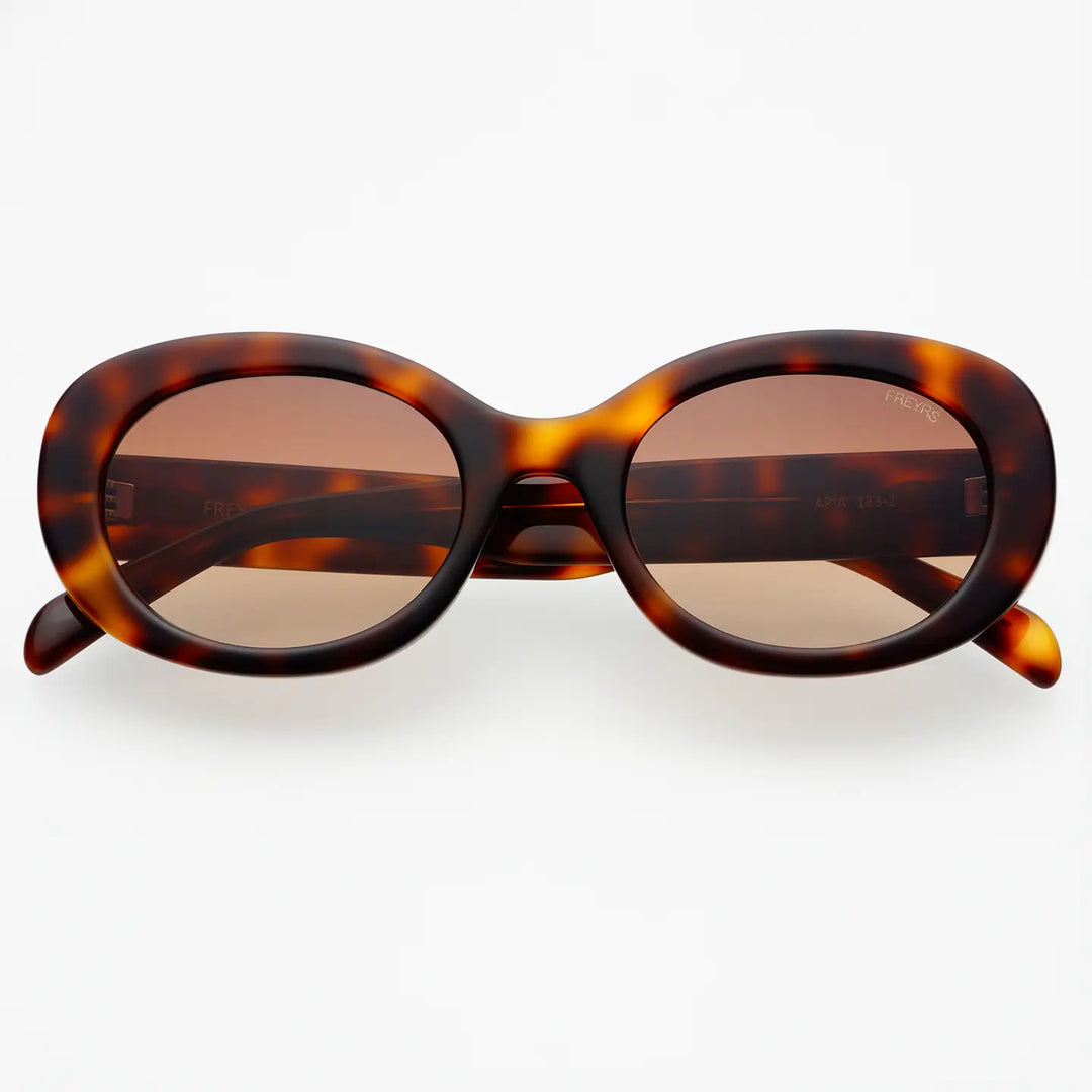 Freyrs Aria Oval in Brown Tortoise