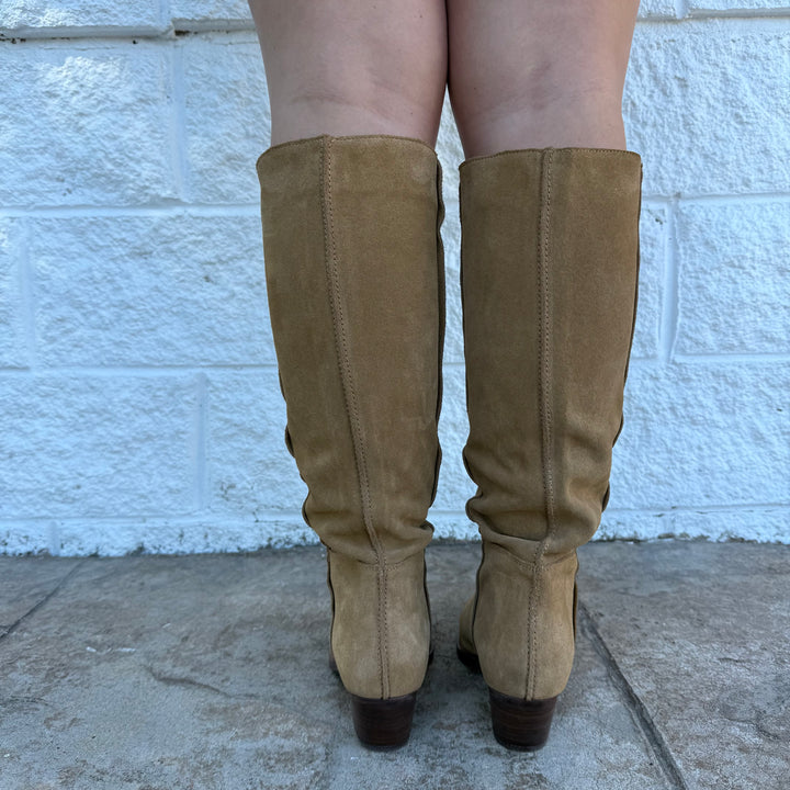 Free People Sway Low Faded Tobacco Suede