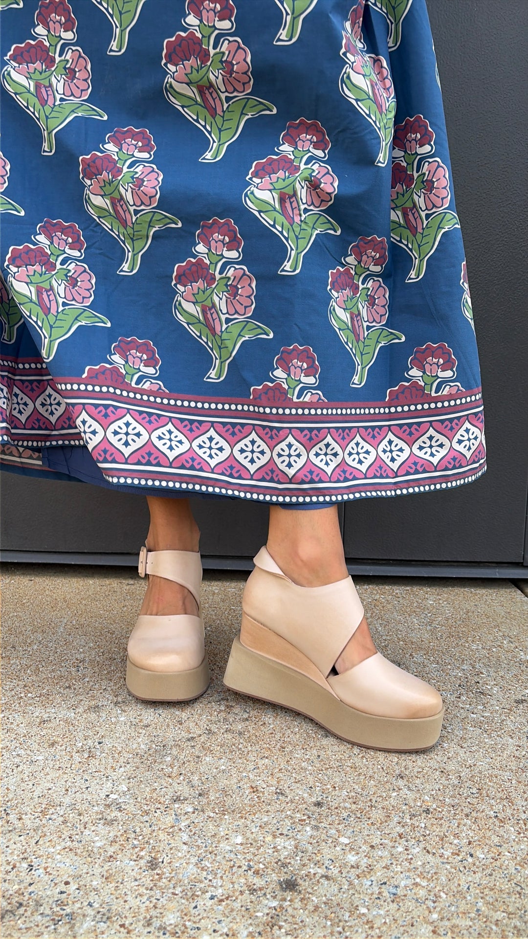 Antelope Teagan Wedge in Makeup Leather