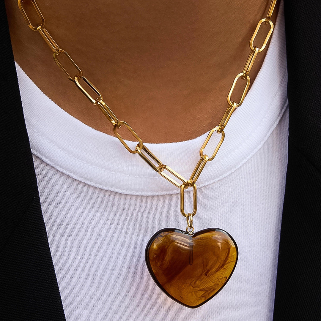 Rouelle Heart Chain Necklace