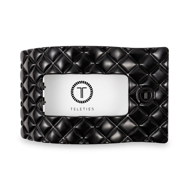 Teleties Quilted Flat Rectangle Clip, LARGE