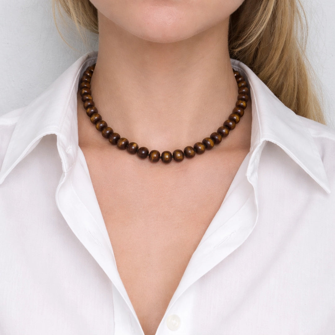 Refined Stone Bead Necklace