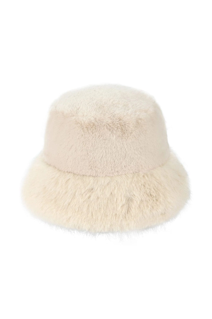Sienna Plush Faux Fur Bucket Hat