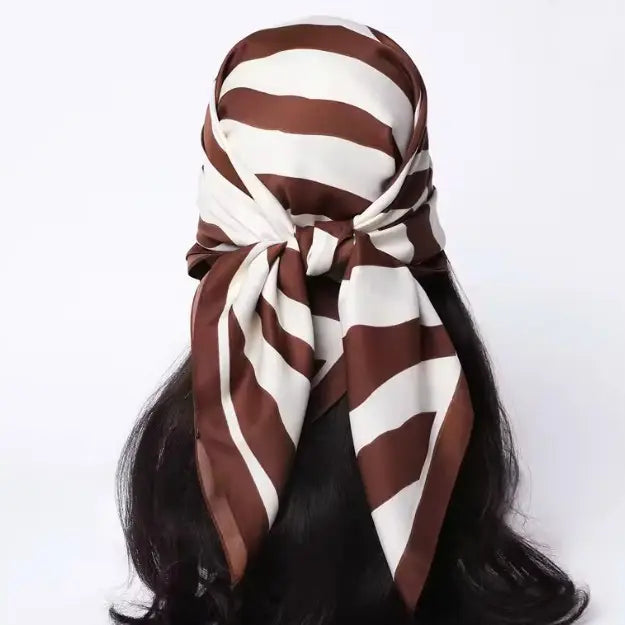 Large Vintage Zebra Print Scarf