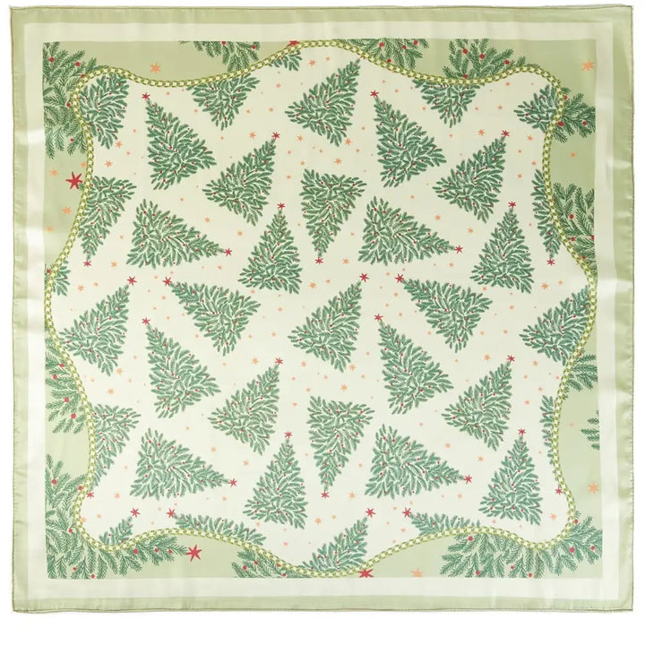 Festive Tree Print Scarf