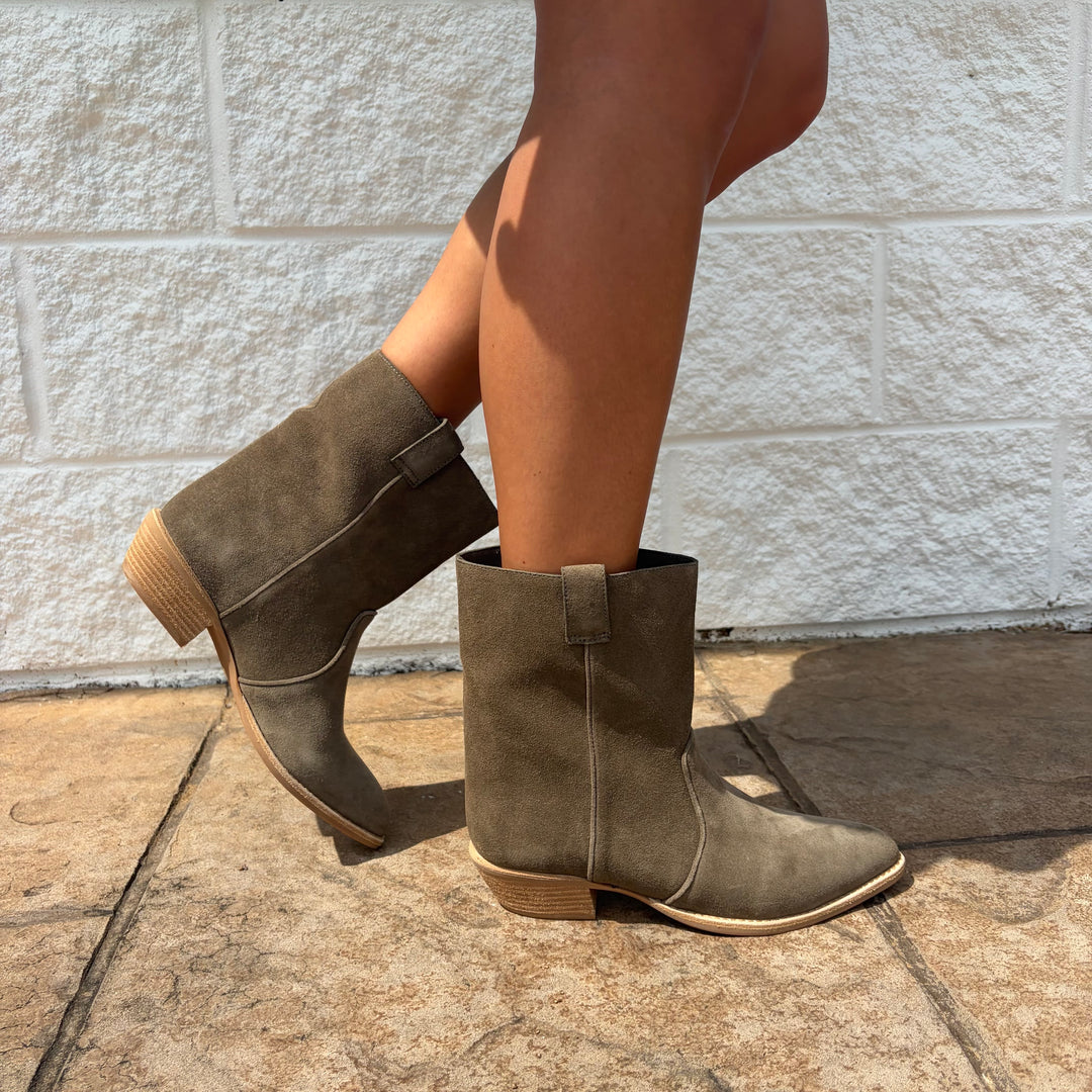 Jeffrey Campbell Busca in Khaki Suede