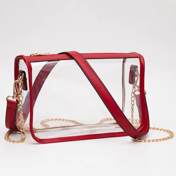 Clear Rectangle Stadium Crossbody Bag