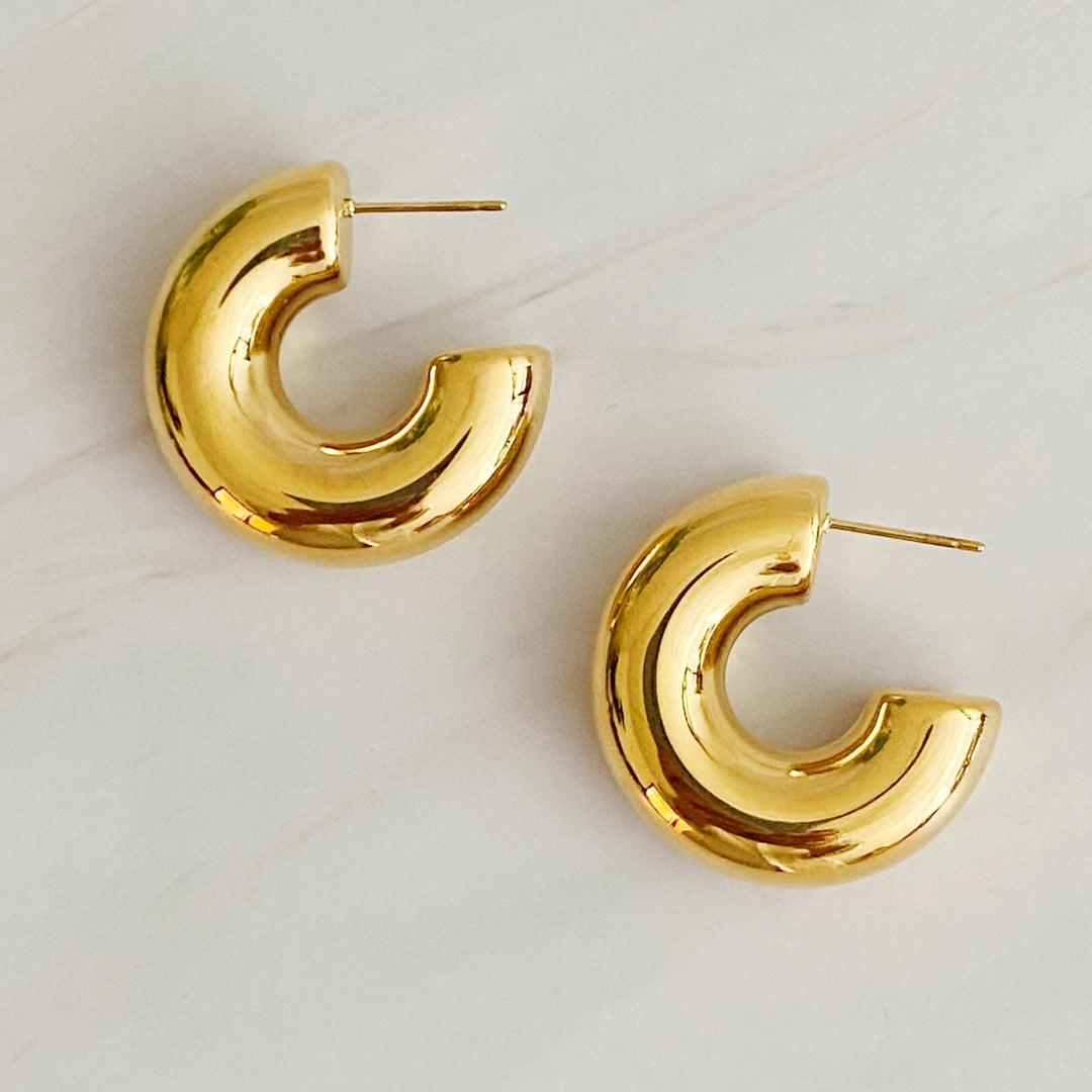 Hollow Hoop Earrings