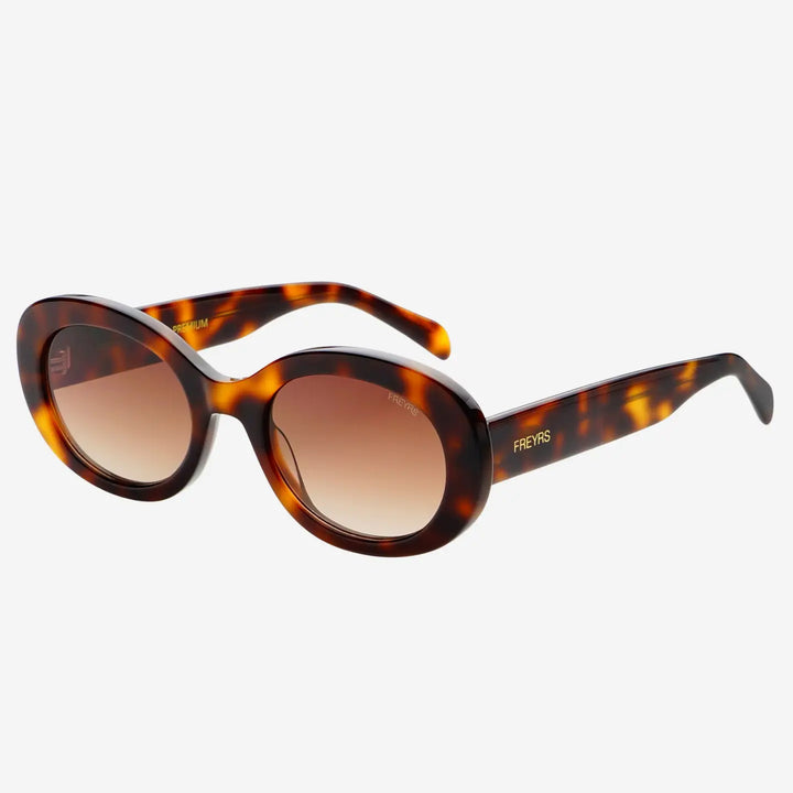 Freyrs Aria Oval in Brown Tortoise