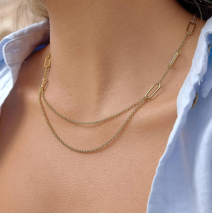 Vion Layered Chain Necklace