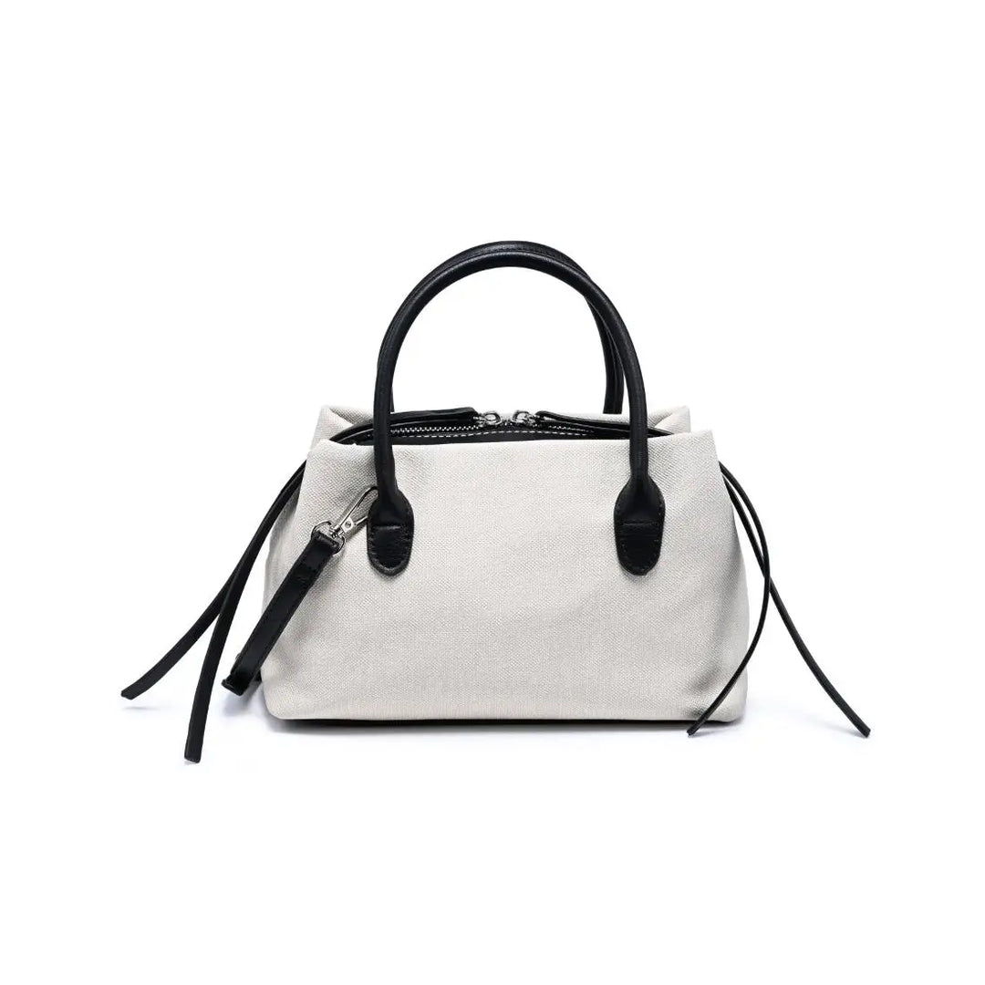 Logan Crossbody in Ivory/Black