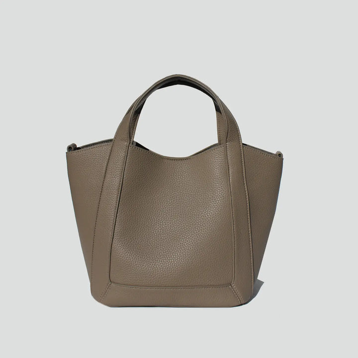 Scarlett Top Handle Tote in Taupe