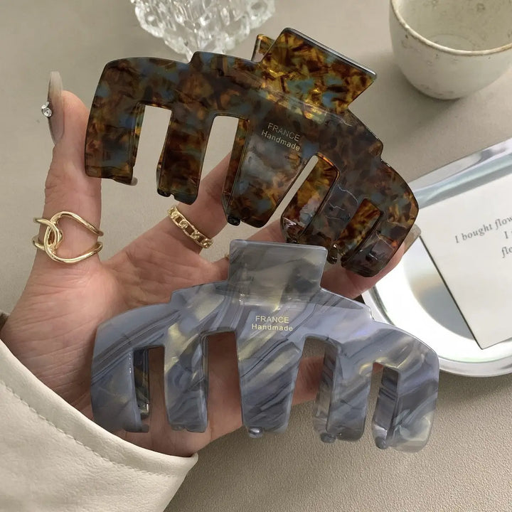 Large Marbled Hair Claw Clip