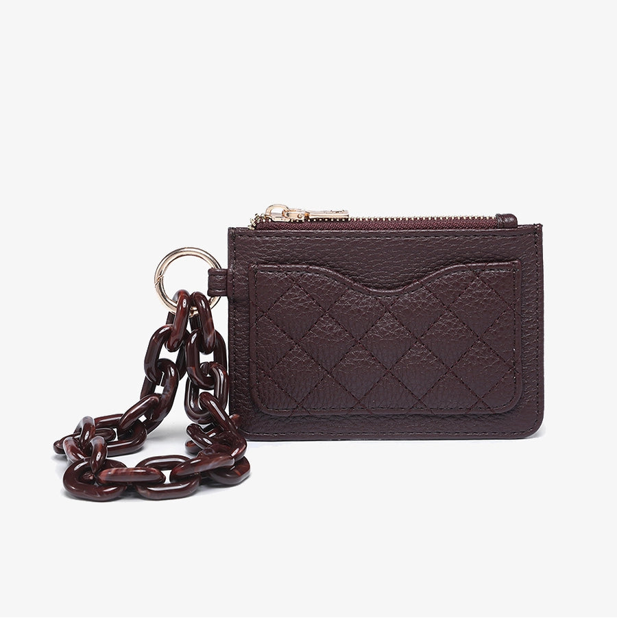 Rhodes Quilted Wallet w/ Chain Bangle