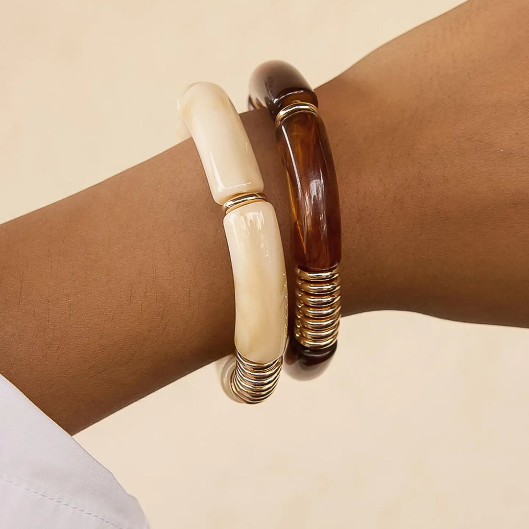 Cove Chunky Resin Bangle Set