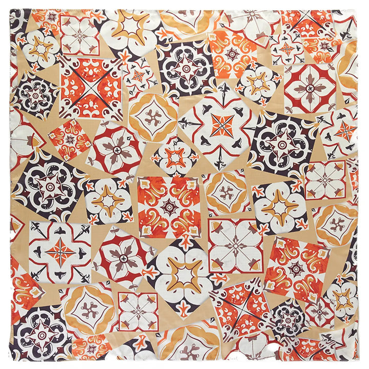 Moroccan Tile Print Scarf
