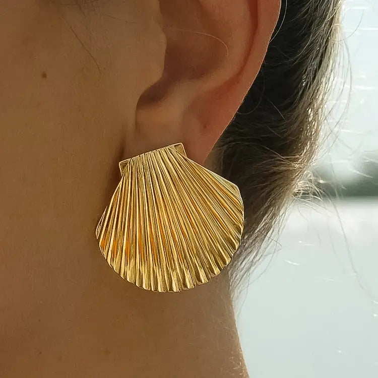Cèpe Shell Stud Earrings