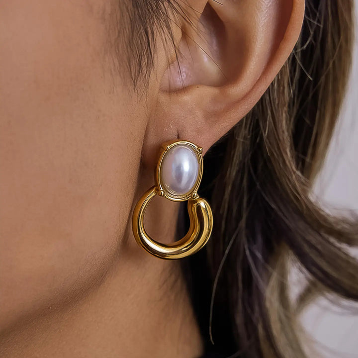 Anémone Pearl Drop Earrings
