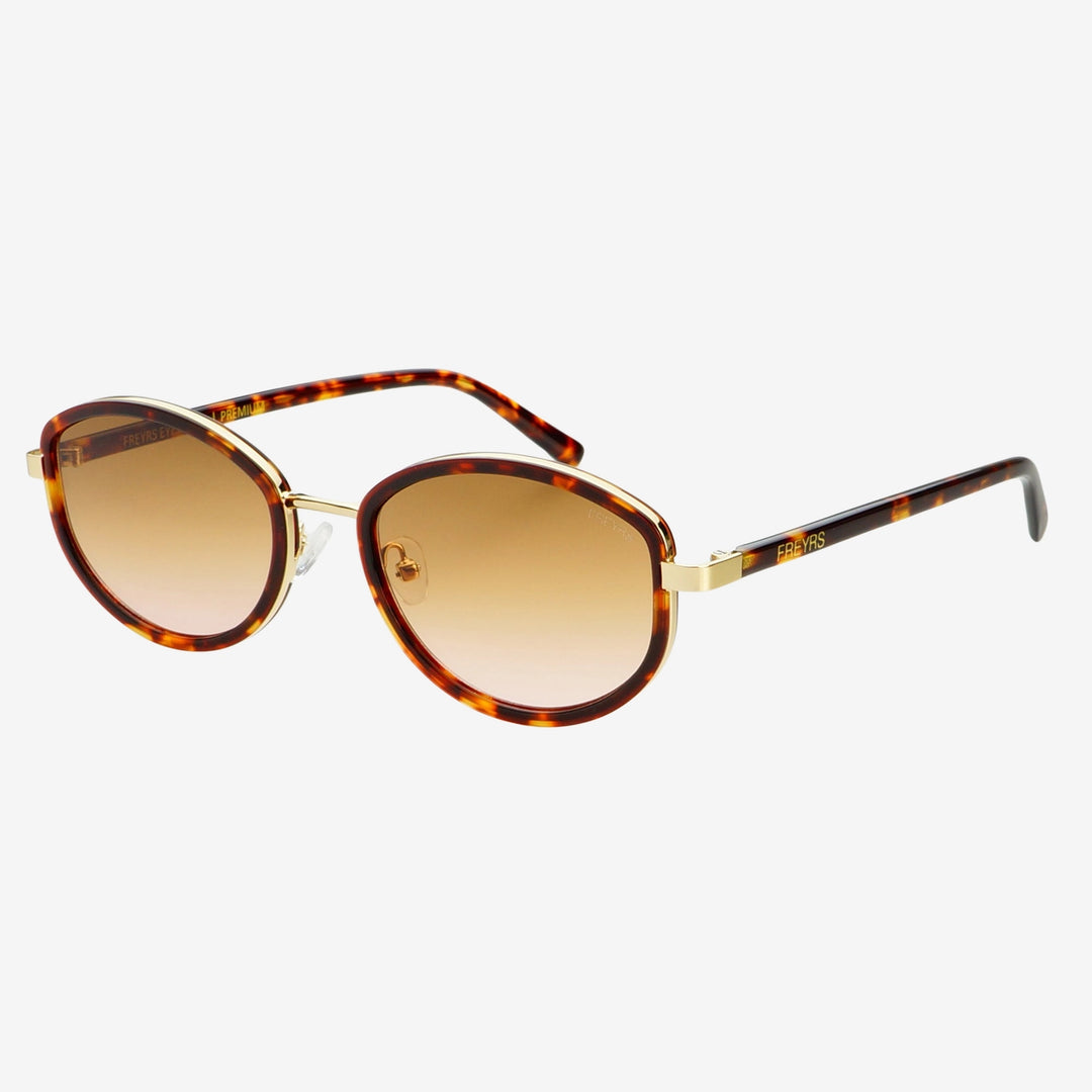 Freyrs Jordan Oval Amber Tortoise / Brown