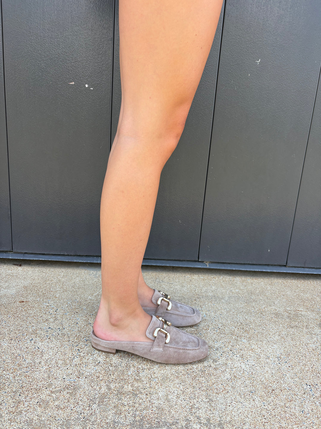 Vaneli Shaine in Military Suede