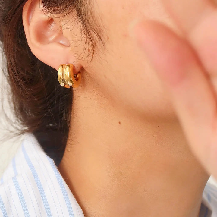 Emma Double C-Hoop Earring