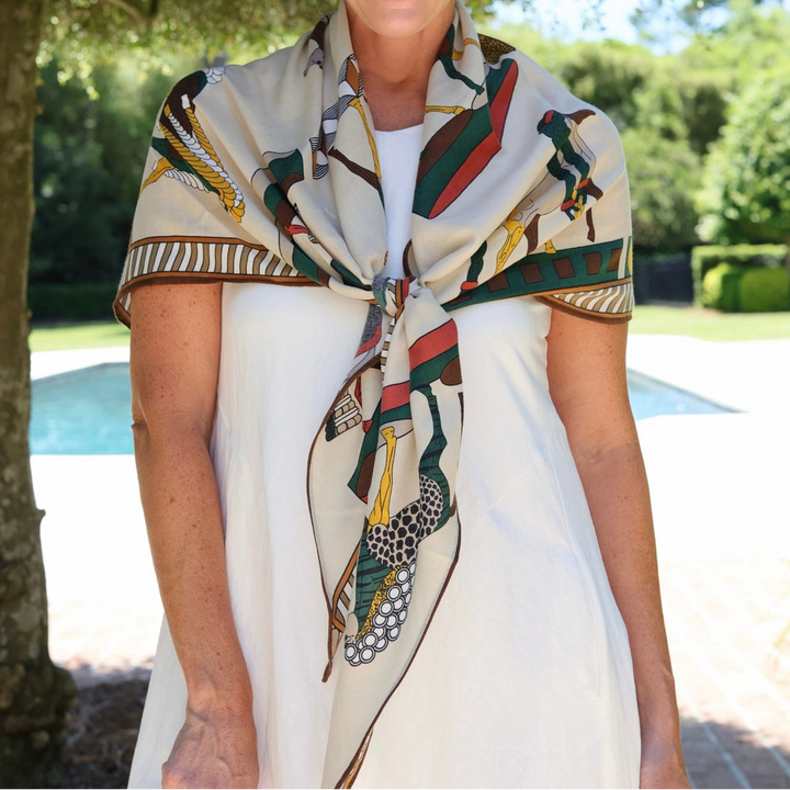 Horse Print Scarf / Shawl