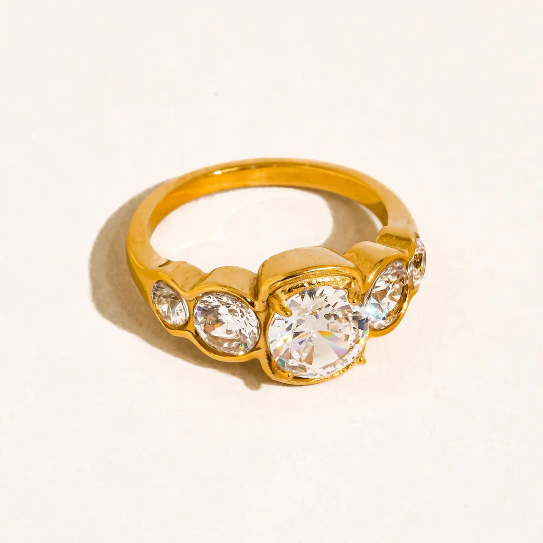 Irid Cz Statement Ring