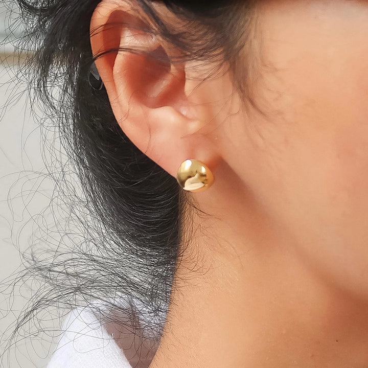 Helene Small Dome Earrings