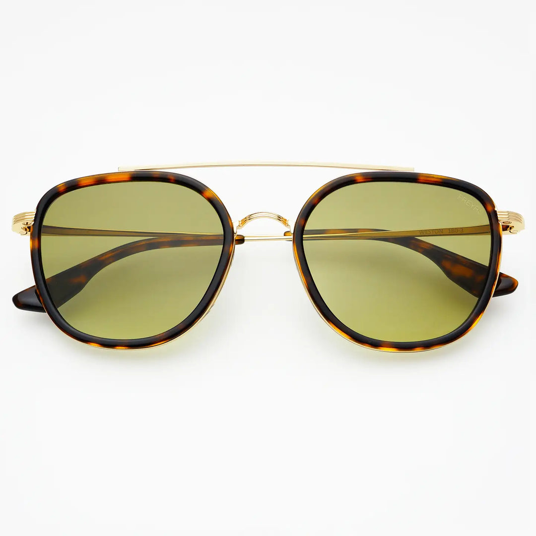 Freyrs Weston in Tortoise / Fade Green