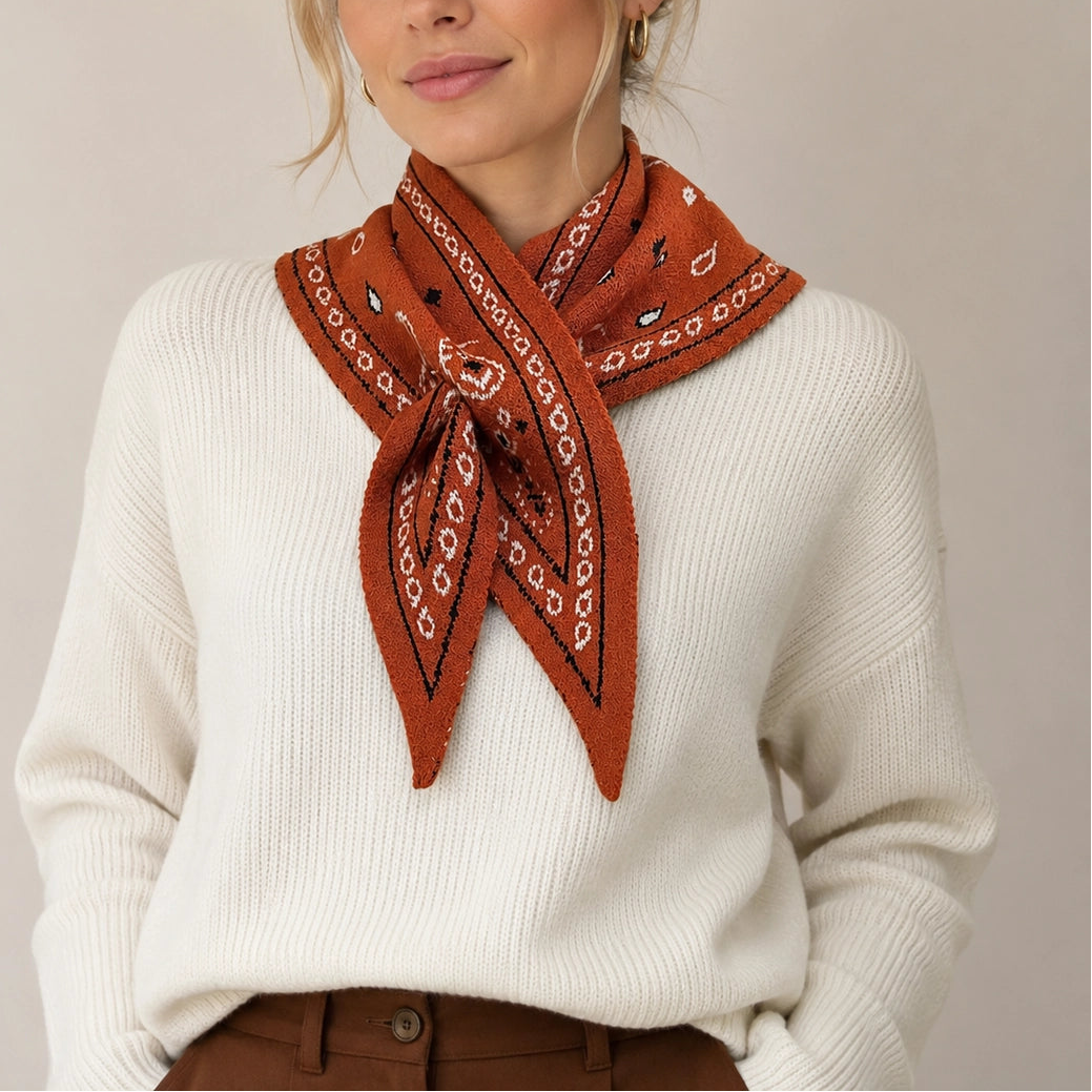 Thick Triangular Bandana Scarf