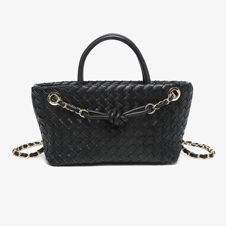 Fallon Woven Satchel Bag