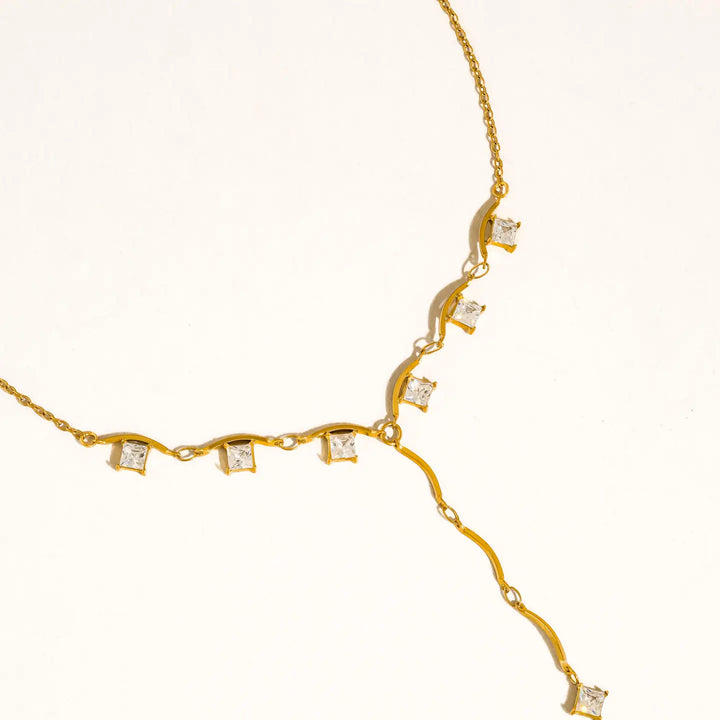 Yonder Cz Y Drop Necklace